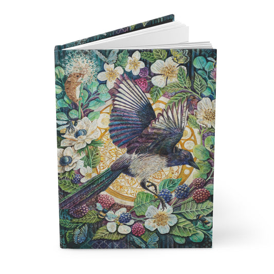 Hard Cover Journal - Magpie