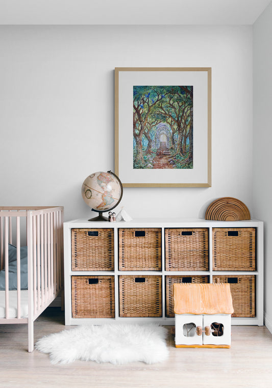 "The Arch of Echoing Leaves" Framed Print