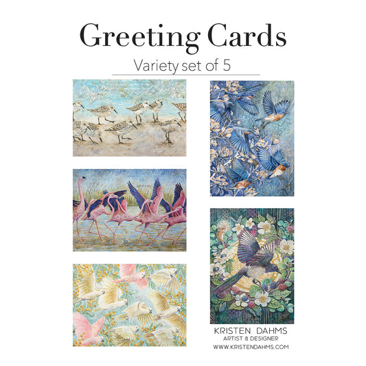 Set of 5 "Flight" Greeting Card