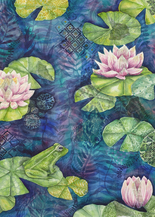 "Lily Frog" Print