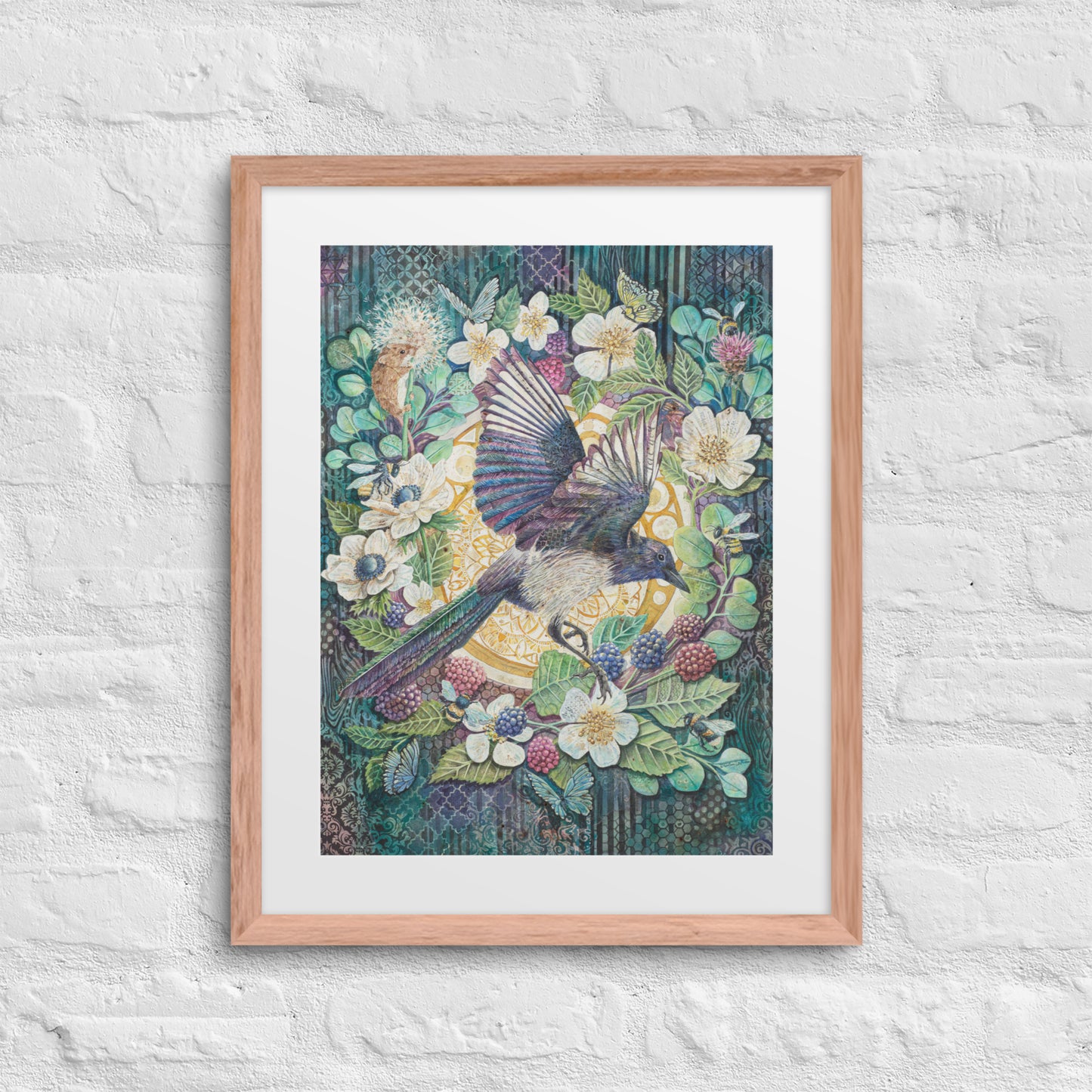 "Magpie" Framed Print