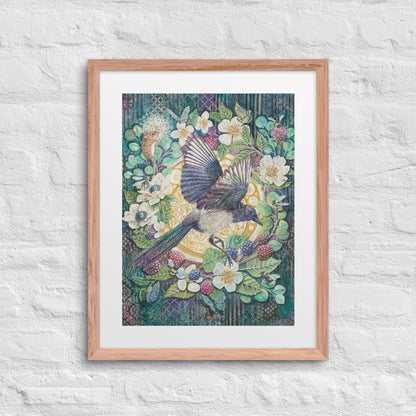 "Magpie" Framed Print