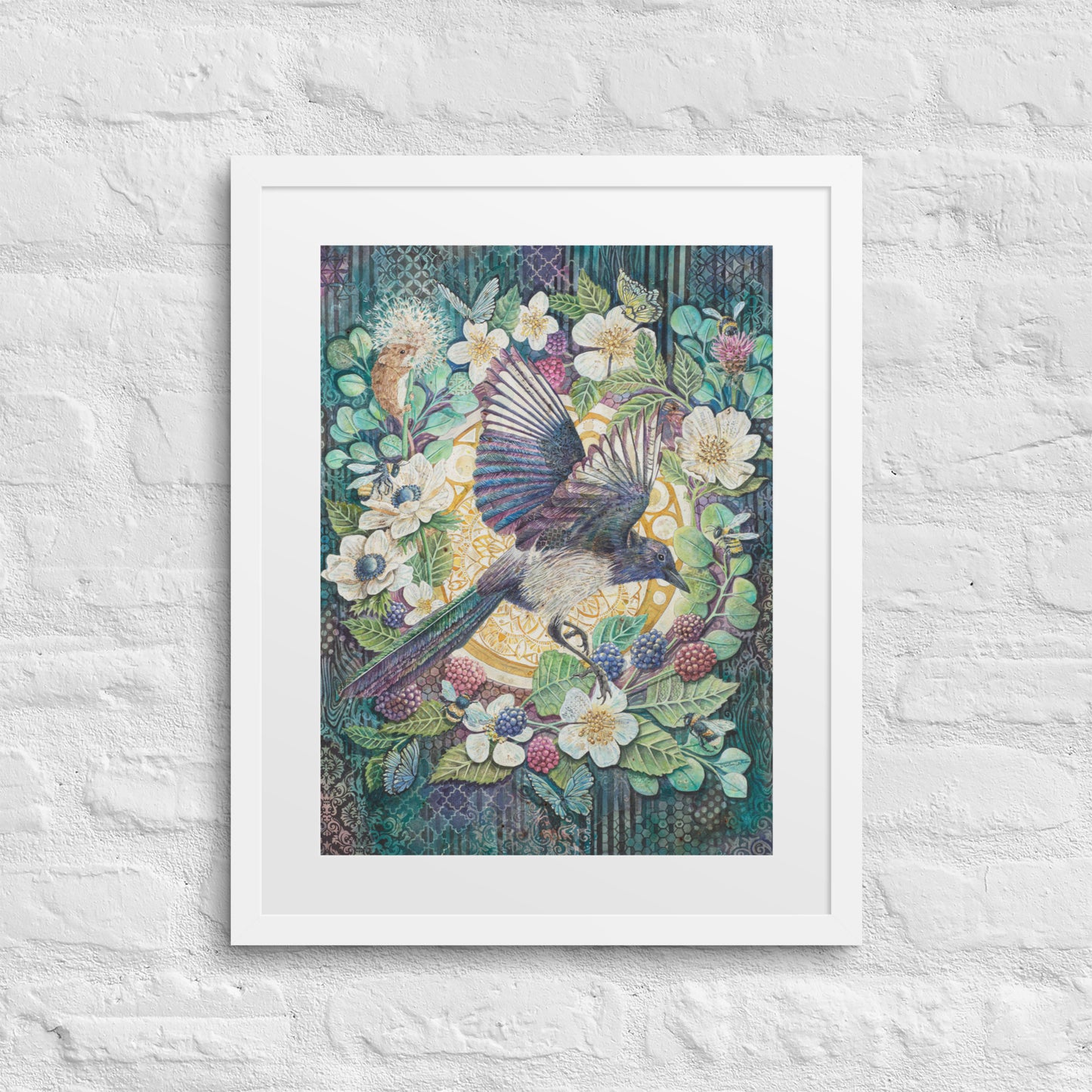 "Magpie" Framed Print