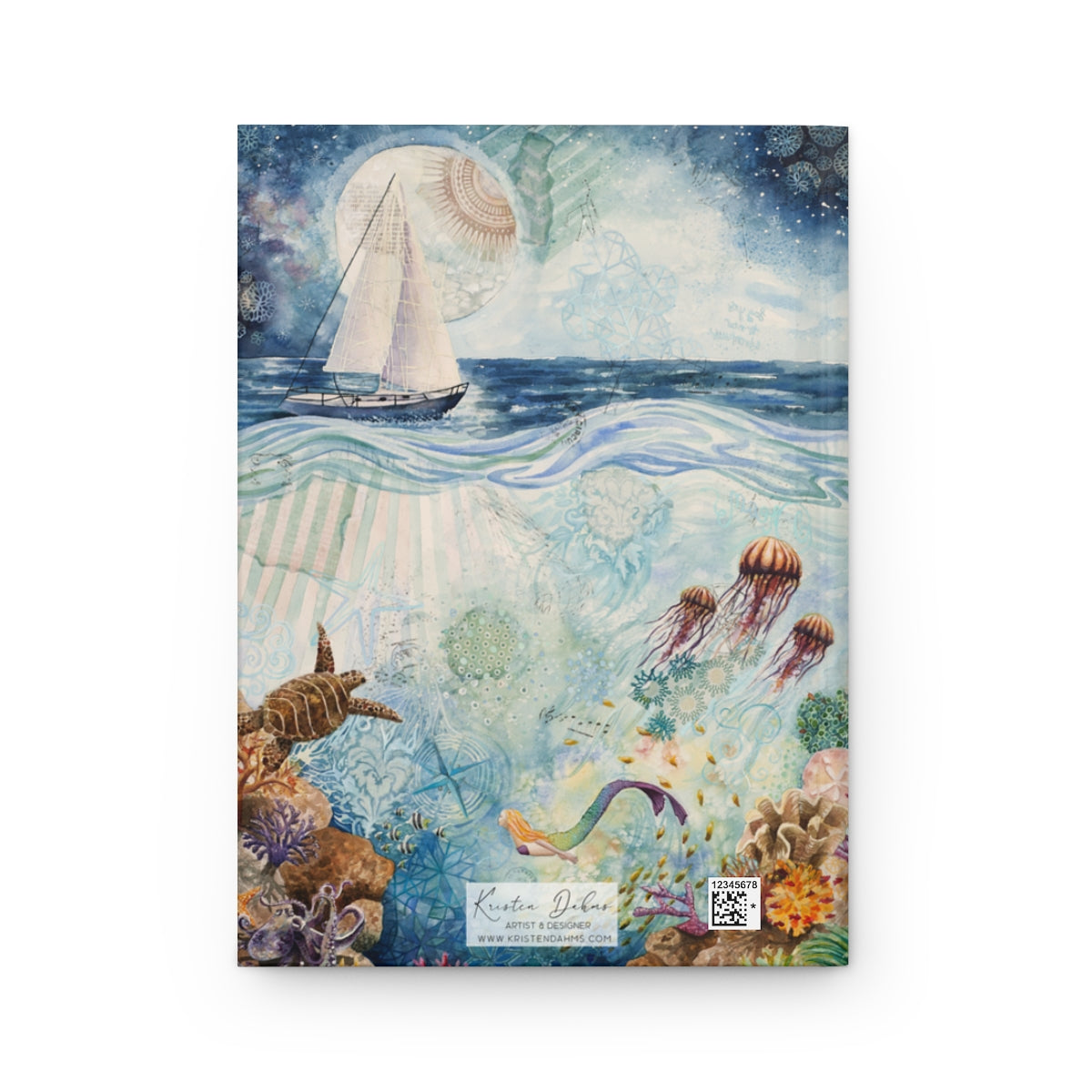 Hard Cover Journal - Mermaid