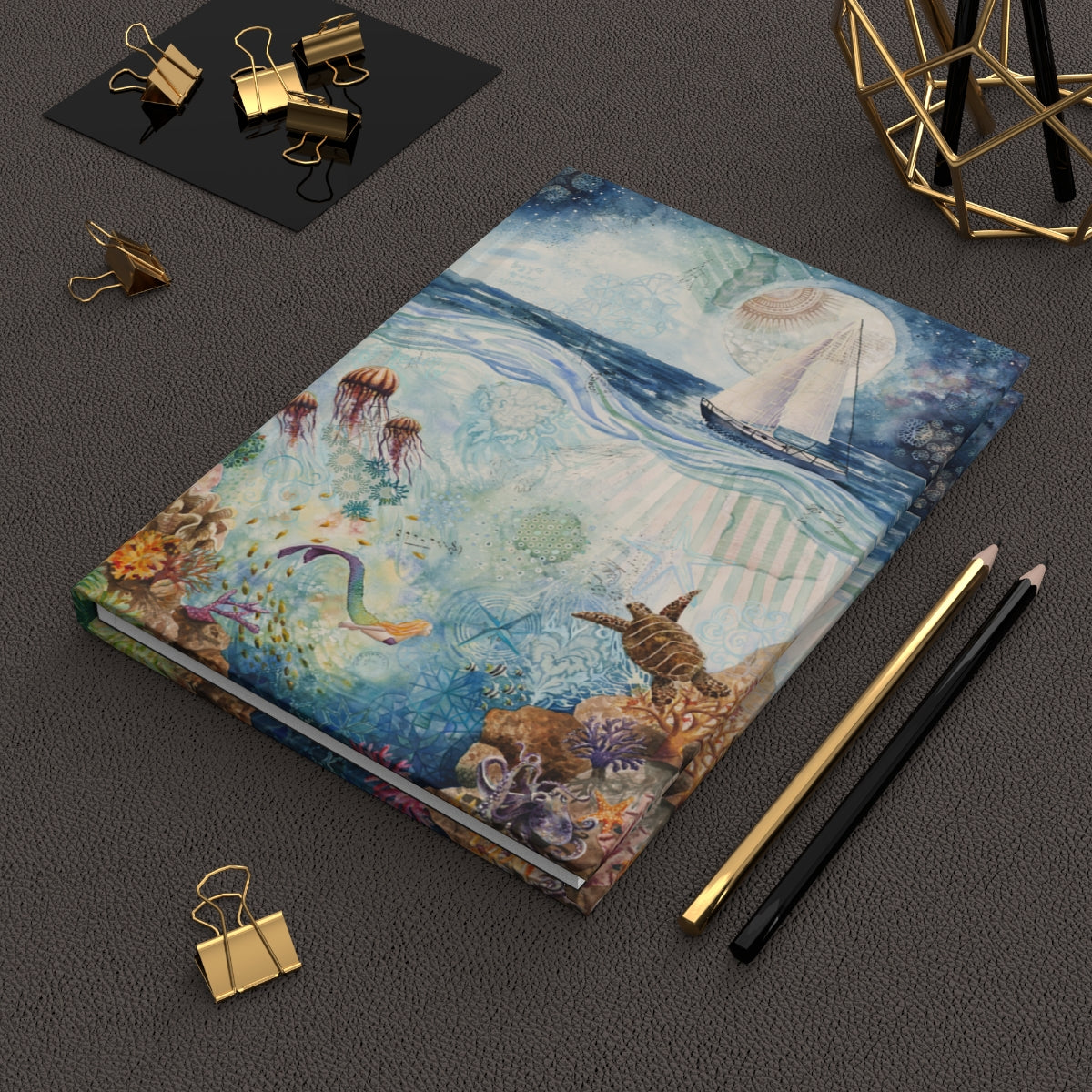 Hard Cover Journal - Mermaid