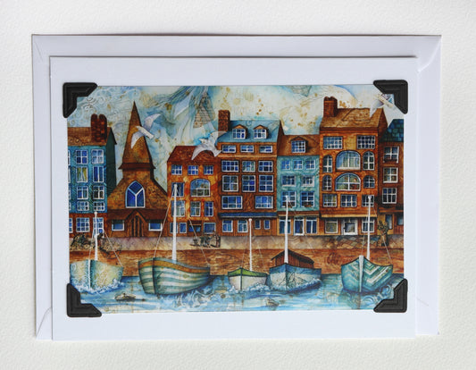 "French Harbor" Greeting Card